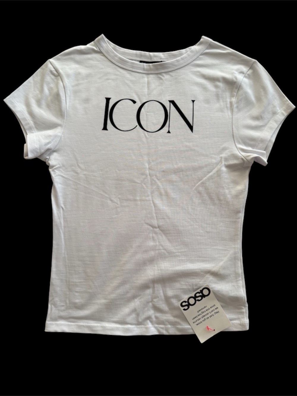 NWT ASOS ICON' White Short-Sleeve Tee